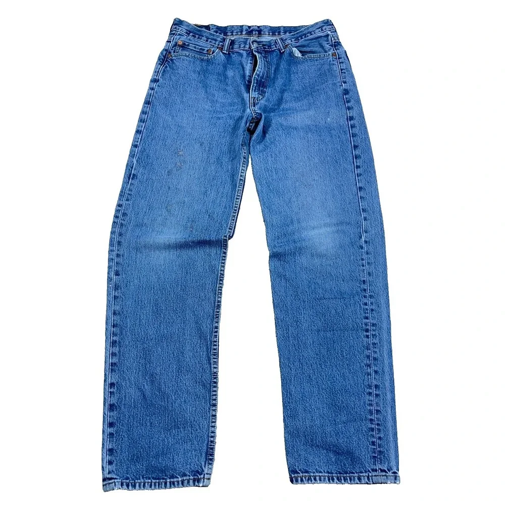 Levis 550 Jeans Men 36x36 Relaxed Fit Straight Leg Med Wash Pants Baggy Work **‎